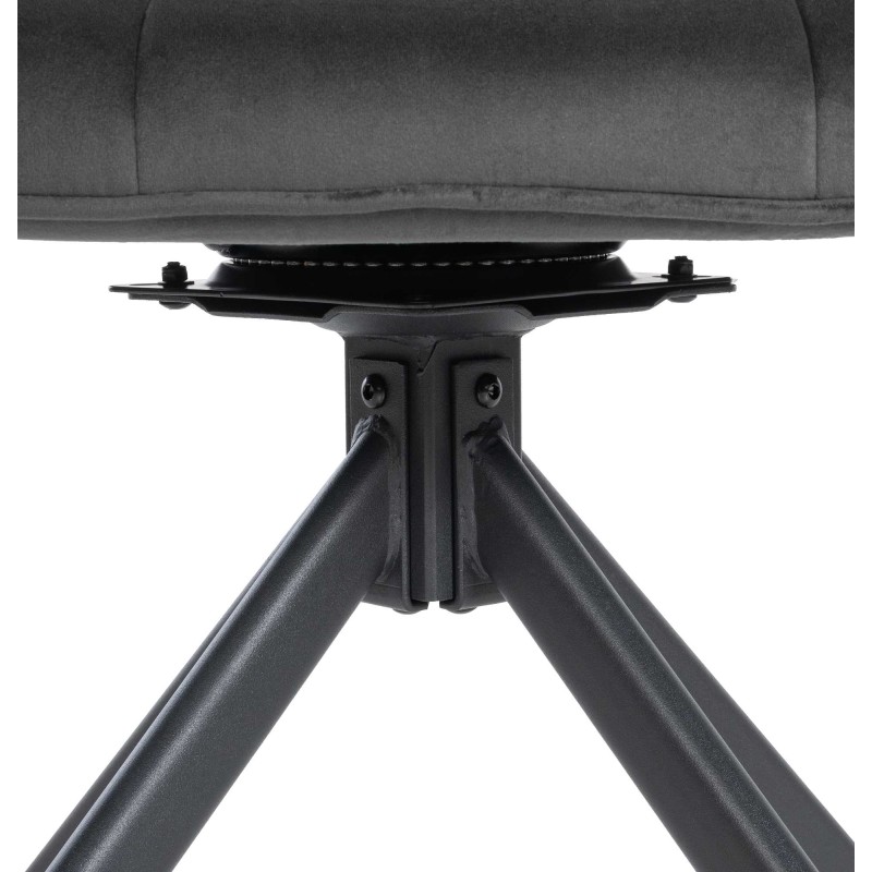 Sillón Westport, terciopelo, gris oscuro