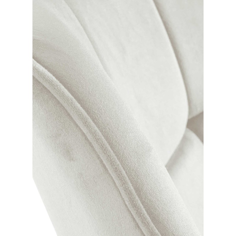 Sillón Westport, terciopelo, color crema