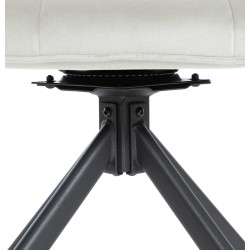 Sillón Westport, terciopelo, color crema