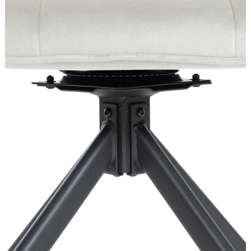 Sillón Westport, terciopelo, color crema