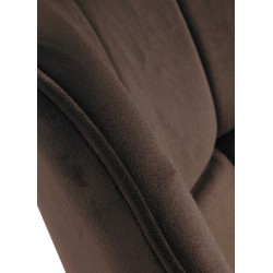 Sillón Westport, terciopelo, marrón