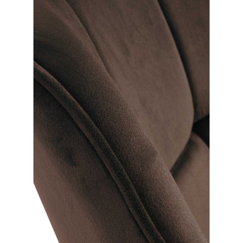 Sillón Westport, terciopelo, marrón