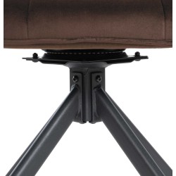 Sillón Westport, terciopelo, marrón