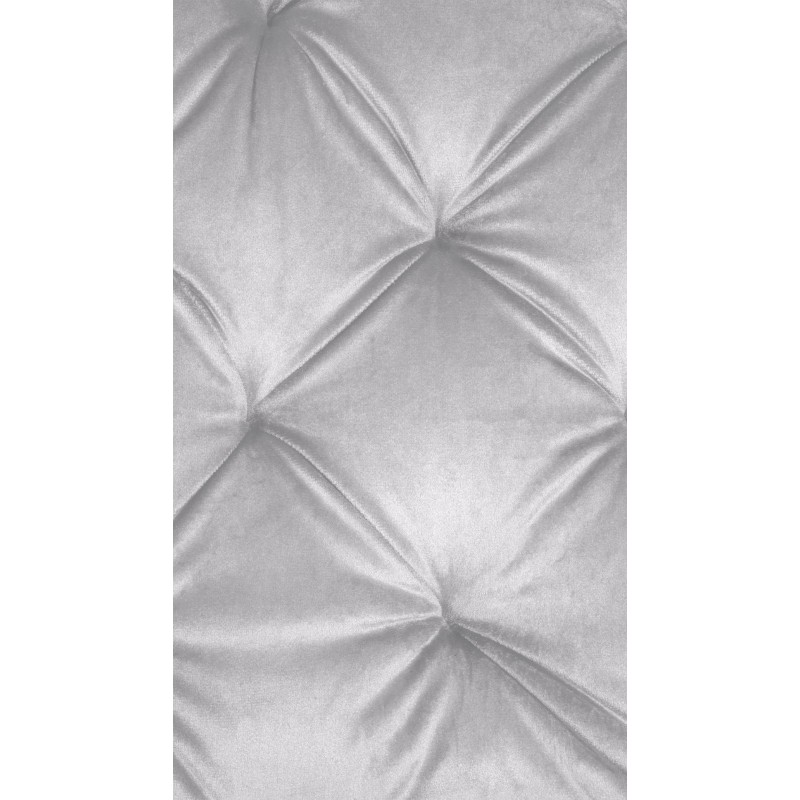 Silla de comedor Stanley, terciopelo gris