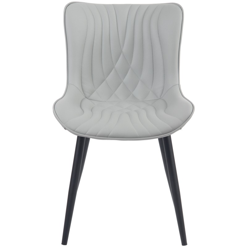 Sillón Brady, piel sintética gris