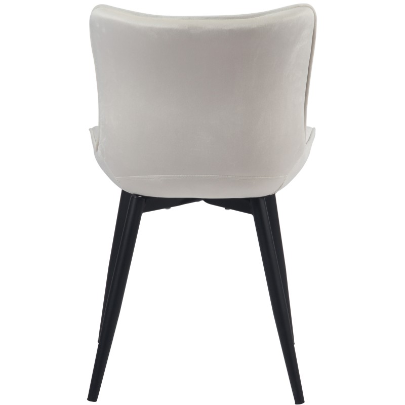 Sillón Brady, terciopelo, crema