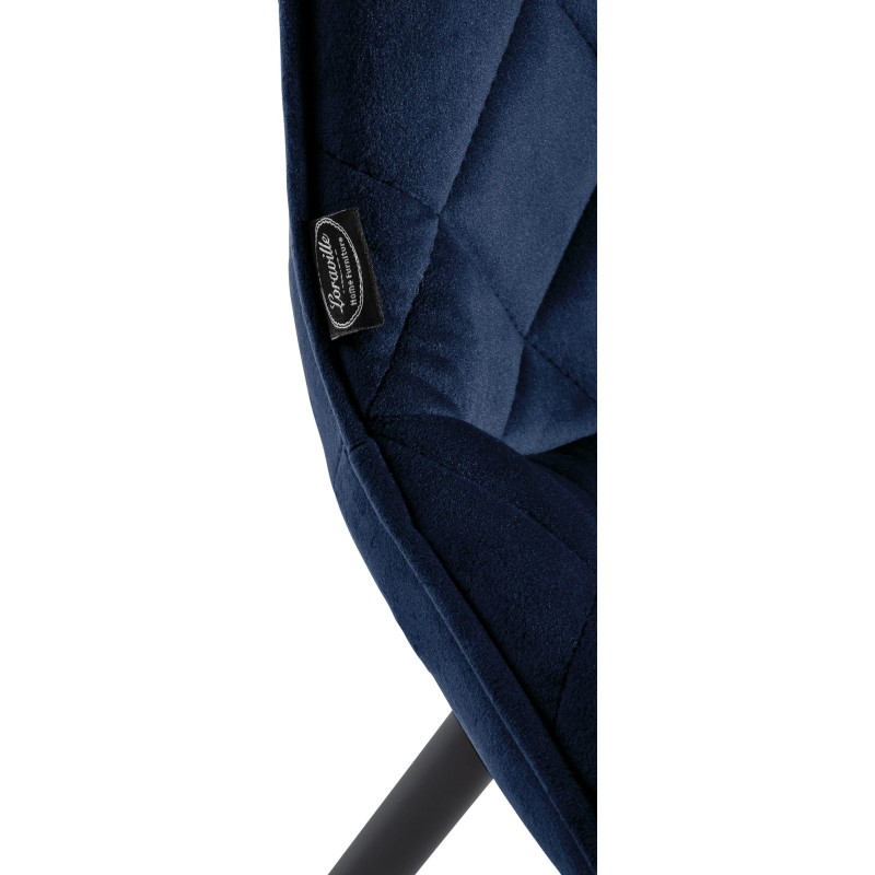 Muelles de silla de terciopelo azul