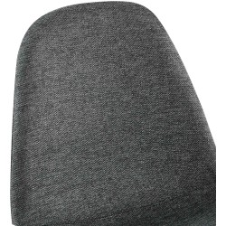 Silla de comedor Napier, tela gris