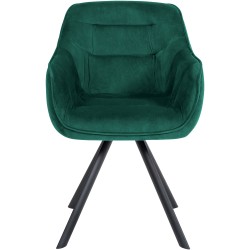 Sillón Russell, terciopelo, verde
