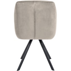 Sillón Russell, terciopelo gris