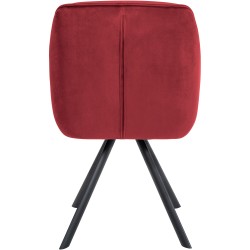 Sillón Russell, terciopelo, burdeos