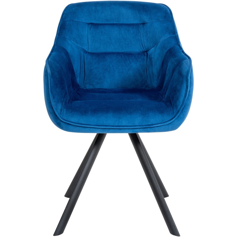 Sillón Russell, terciopelo, azul