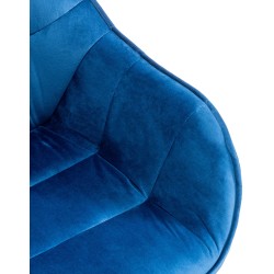 Sillón Russell, terciopelo, azul