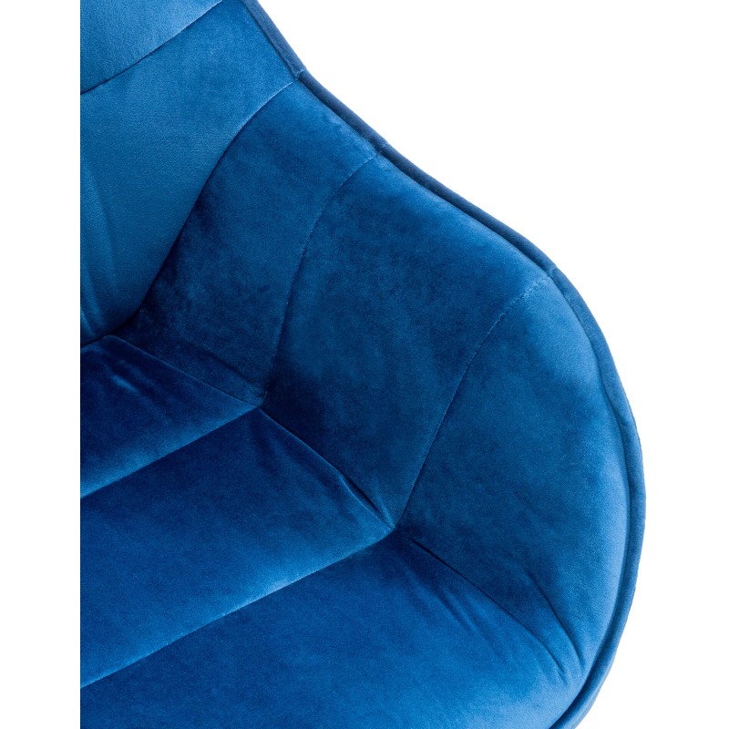 Sillón Russell, terciopelo, azul