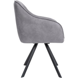 Silla vintage gris Russell