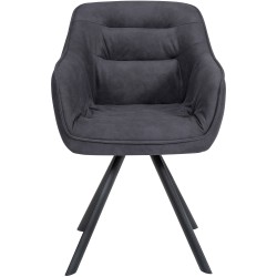 Silla negra vintage Russell