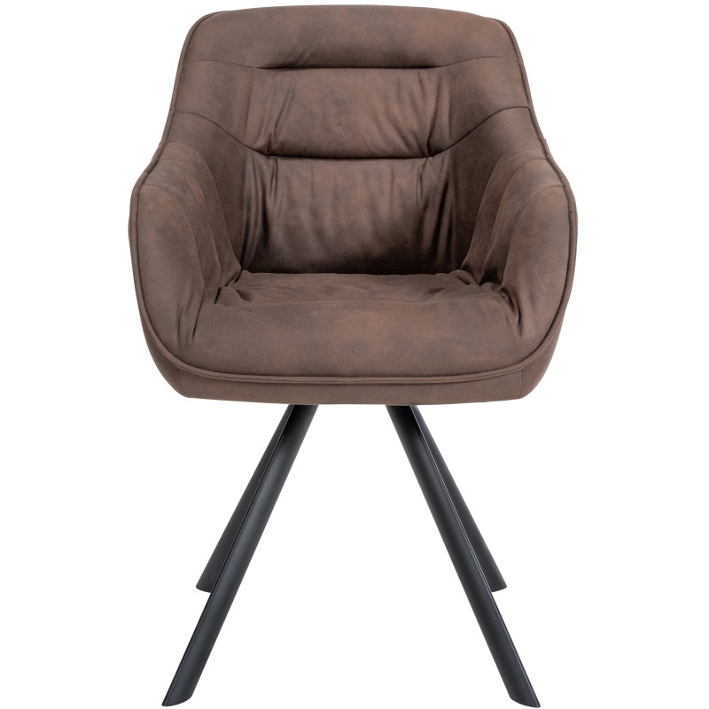 Silla marrón vintage Russell