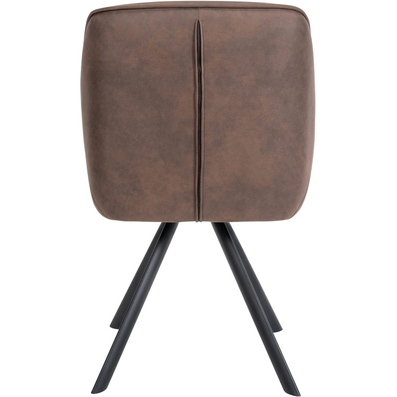 Silla marrón vintage Russell