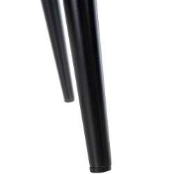 Silla de comedor Stanley, terciopelo, gris oscuro