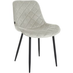 Muelles de silla de terciopelo color crema