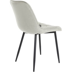 Muelles de silla de terciopelo color crema