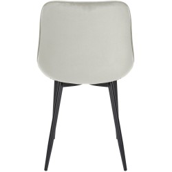 Muelles de silla de terciopelo color crema