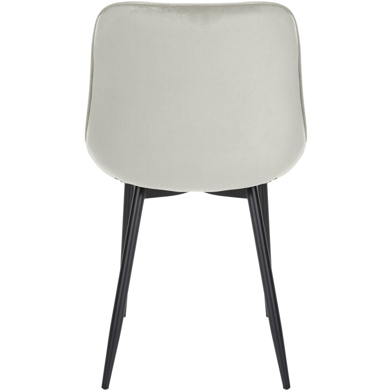 Muelles de silla de terciopelo color crema