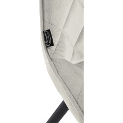 Muelles de silla de terciopelo color crema