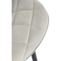 Muelles de silla de terciopelo color crema