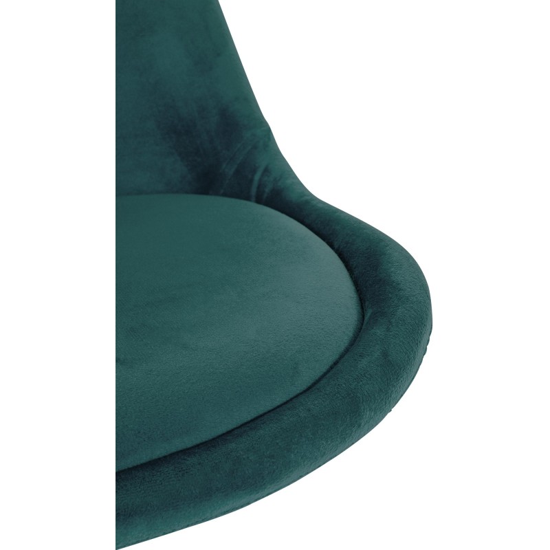 Sillón Sofía, terciopelo, cuadrado, verde