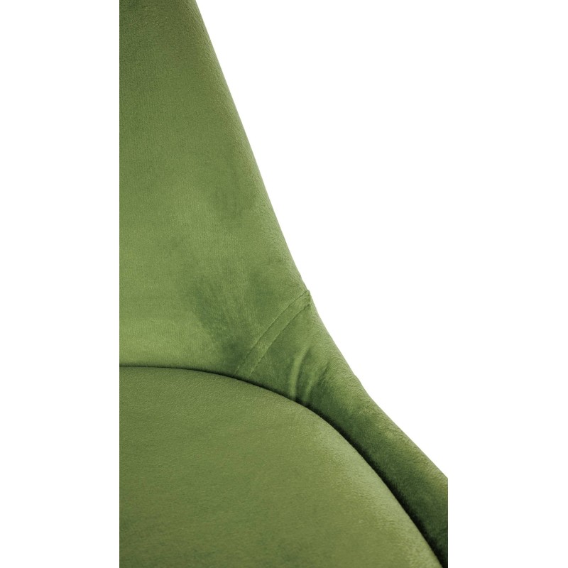 Sillón Sofía, de terciopelo, cuadrado, verde claro