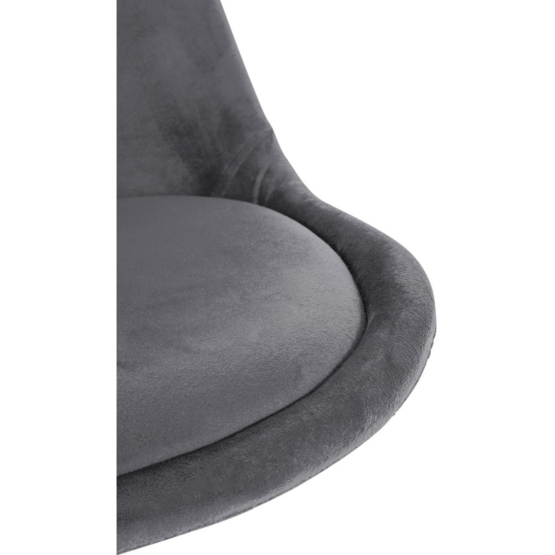 Sillón Sofía, de terciopelo, cuadrado, gris