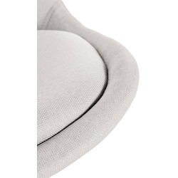 Silla Sofía, tela cuadrada, color crema