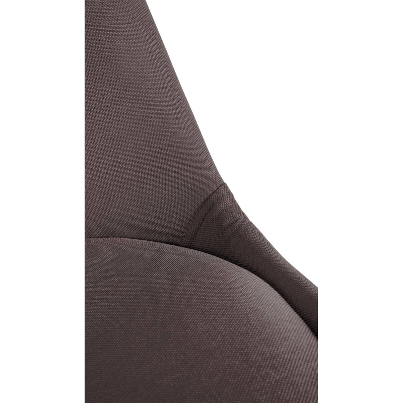 Silla Sofía, tela cuadrada, color topo