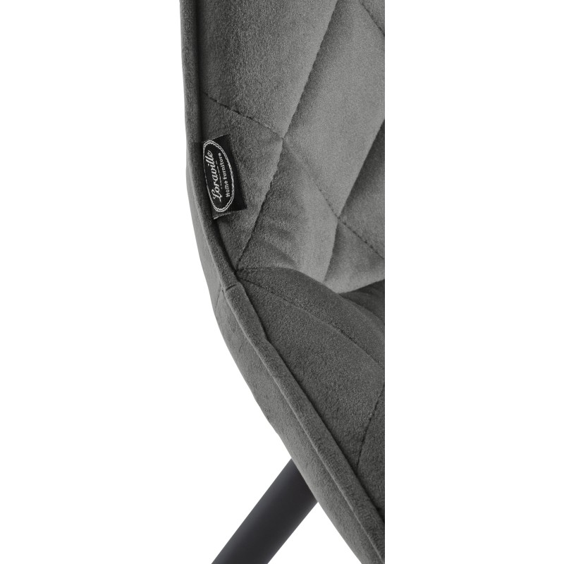 Muelles de silla de terciopelo gris