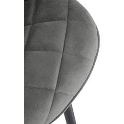 Muelles de silla de terciopelo gris