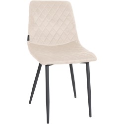Sillón Telde, terciopelo, crema