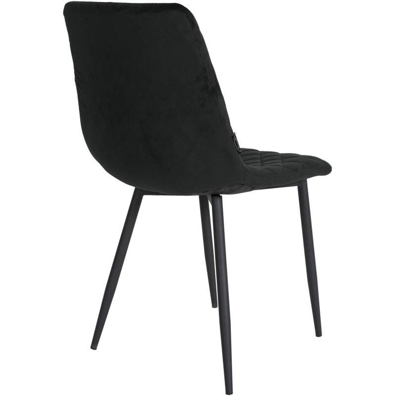 Sillón Telde, terciopelo, negro