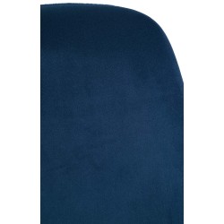 Silla de comedor Victoria, terciopelo, azul