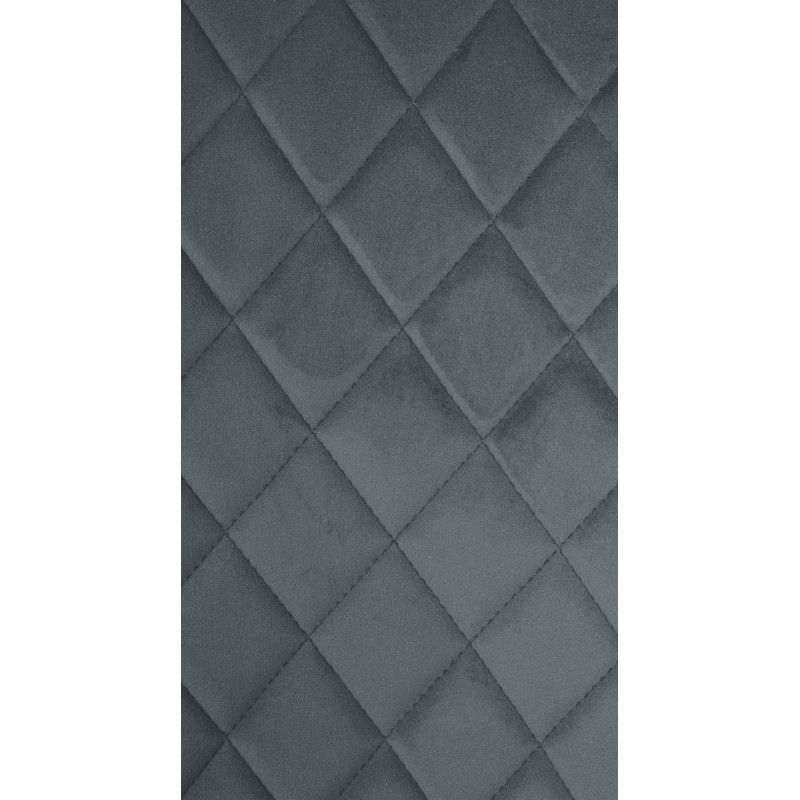 Silla Telde, terciopelo, gris oscuro