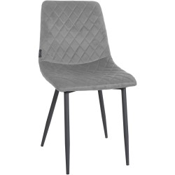 Sillón Telde, terciopelo gris