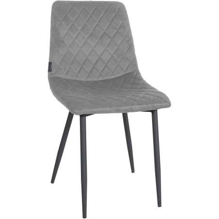Sillón Telde, terciopelo gris