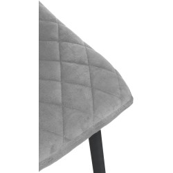 Sillón Telde, terciopelo gris