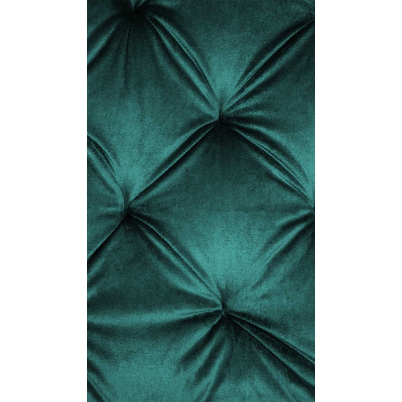 Silla de comedor Stanley, terciopelo verde oscuro