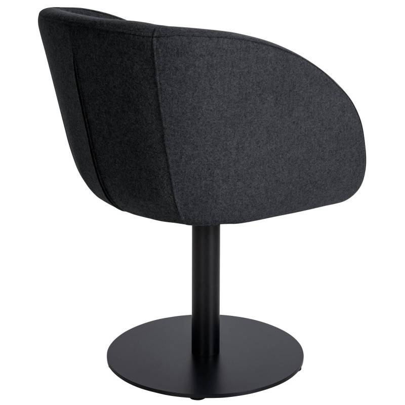 Silla Gambo, fieltro, antracita