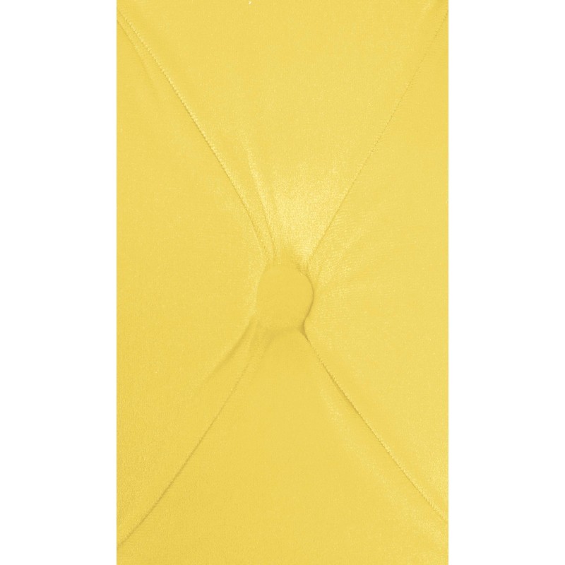 Silla de comedor Aberdeen, terciopelo amarillo antiguo