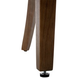 Silla de comedor Aberdeen, terciopelo amarillo antiguo