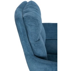 Silla de comedor Vilas, tela azul