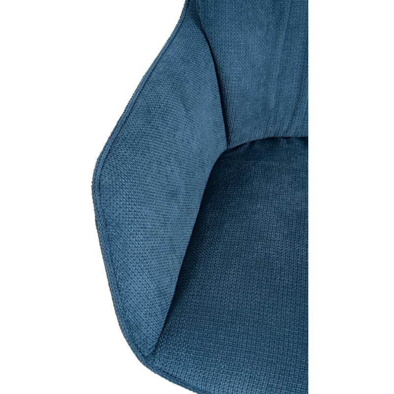 Silla de comedor Jules, tela azul