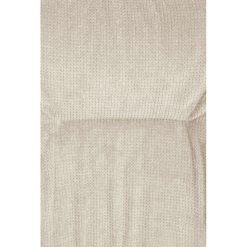 Silla de comedor Jules, tapizada en tela color crema